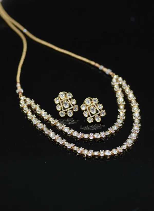 Sliver_Brass_Necklace_Set_For_Women